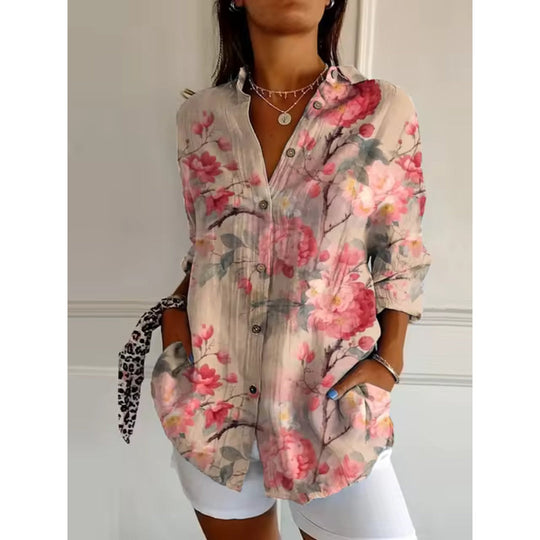 Ria | Floral Serenity Blouse