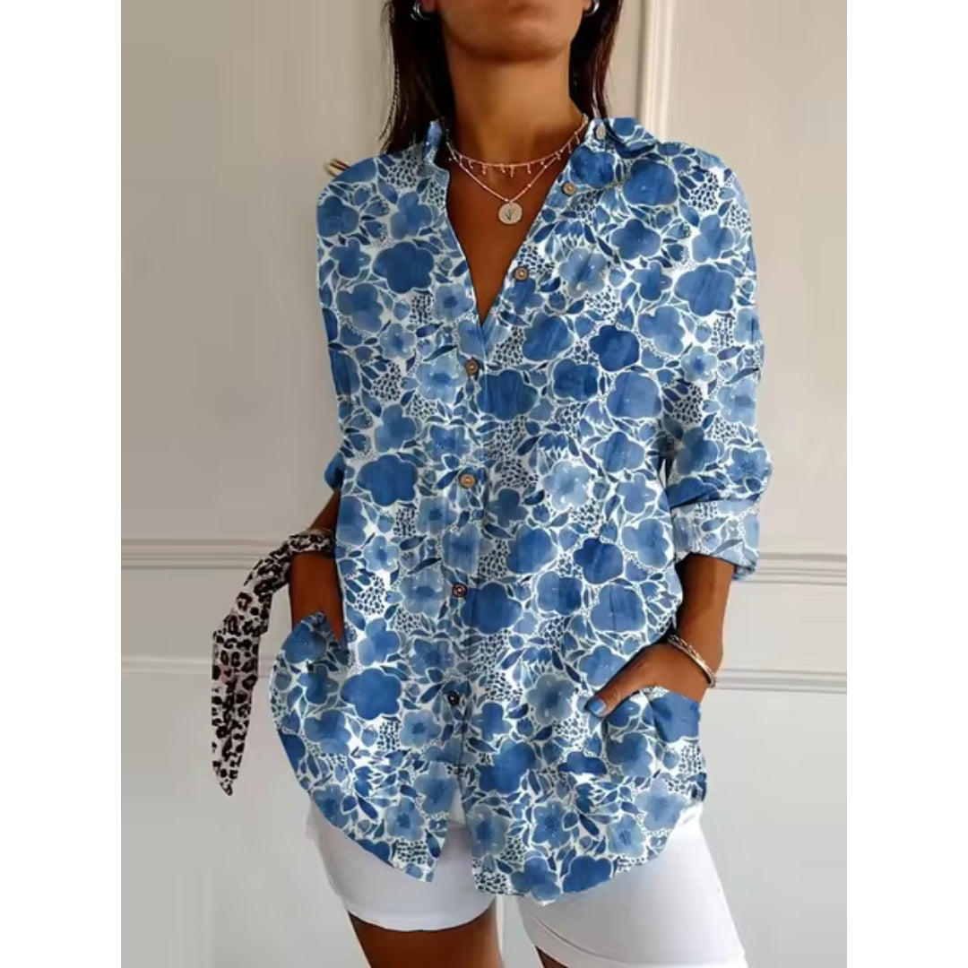 Ria | Floral Serenity Blouse