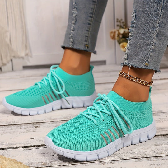 Claire | Women's Solid Color Mesh Sneakers - MORI