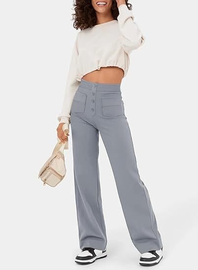 Lea | High-Waisted Elastische Casual Pants - MORI