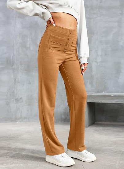 Lea | High-Waisted Elastische Casual Pants - MORI