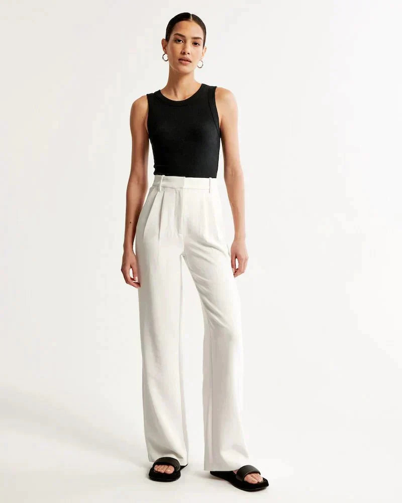 Lena | Tailored Wide-Leg Pants - MORI