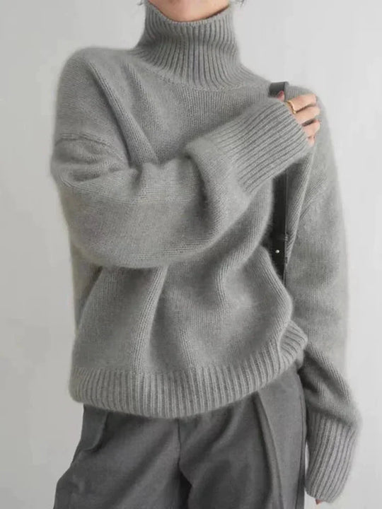 Lisette | Turtleneck Cashmere Sweater - MORI