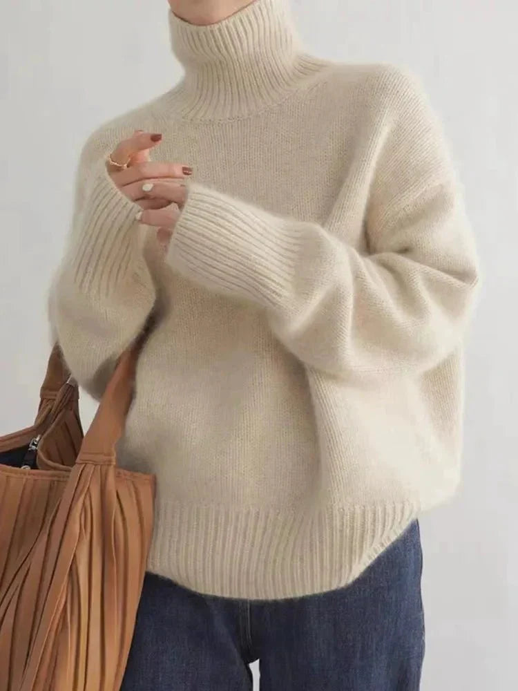 Lisette | Turtleneck Cashmere Sweater - MORI