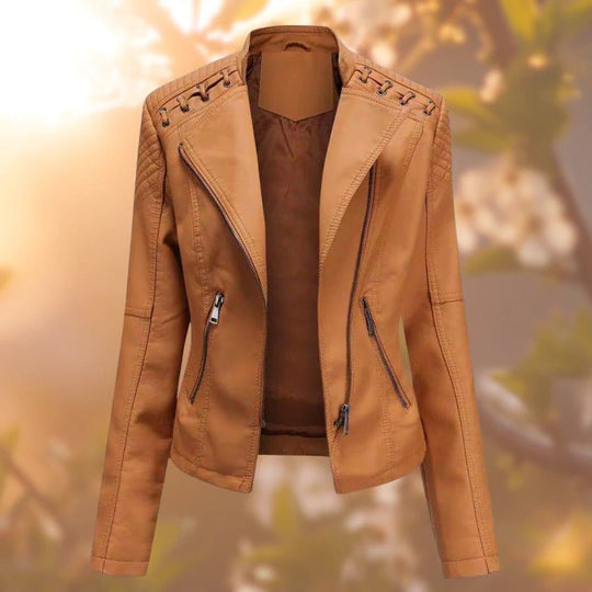 Nicole | Women's Stylish Leather Jacket - MORI